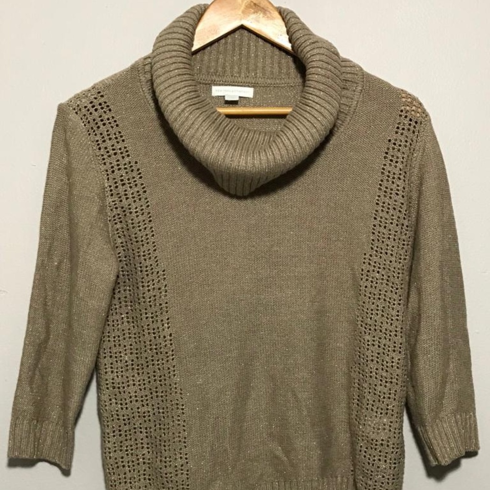 New York & Company Sweater; Cowl Turtle Neck